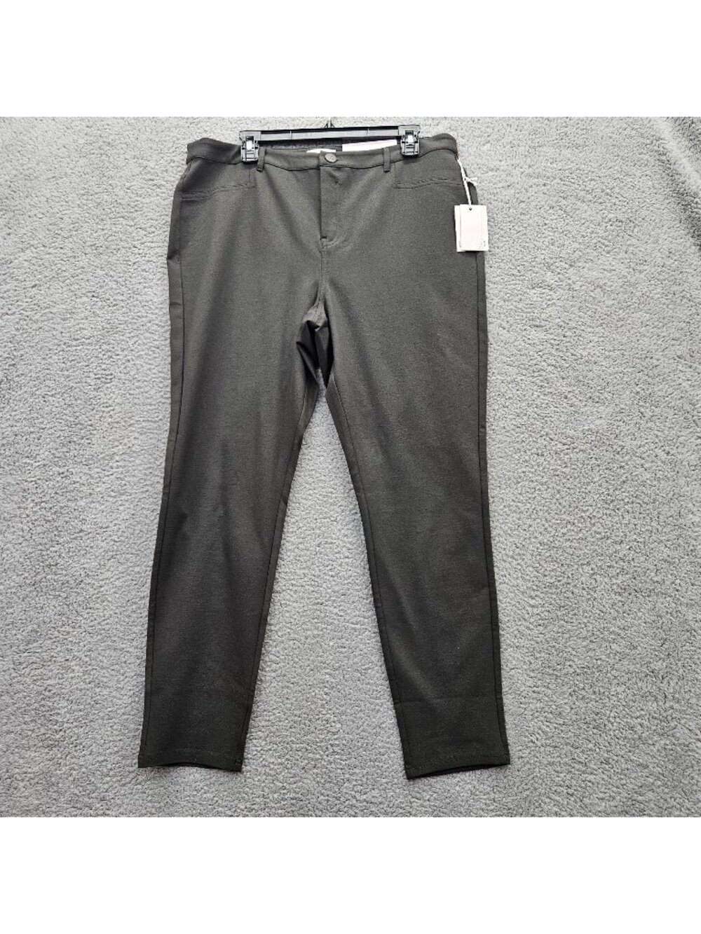 Lauren Conrad Size 18 Peat Green Mid Rise Stretch Slim Fit Skinny Pants